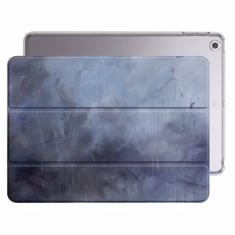iPad hoes - Abstract - Kwaststreken - Modern - Kunst - Grijs — 1