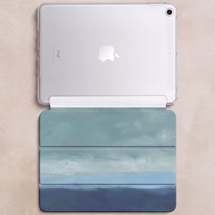 iPad hoes - Abstract - Lagen - Rust - Modern - Blauw — 6