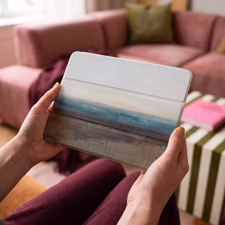 iPad hoes - Abstract - Landschap - Horizon - Blauw - Modern — 3