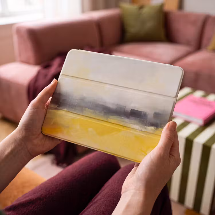 iPad hoes - Abstract - Landschap - Modern - Geel — 3