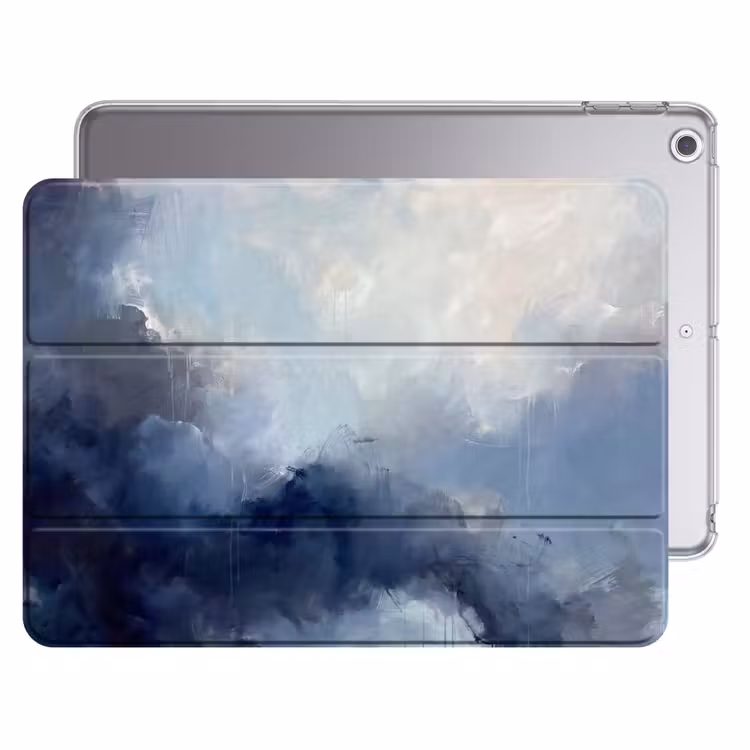 iPad hoes - Abstract - Wolken - Modern - Blauw - Kunst — 1