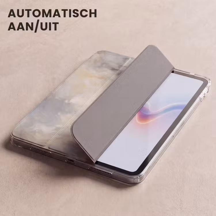 iPad hoes - Abstract - Wolken - Sfeervol - Beige - Grijs — 4