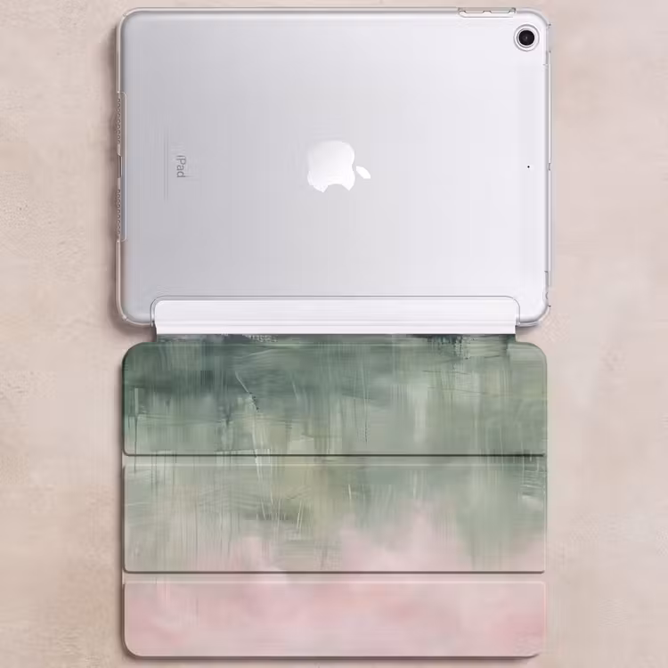 iPad hoes - Kunst - Abstract - Modern - Groen - Roze — 6