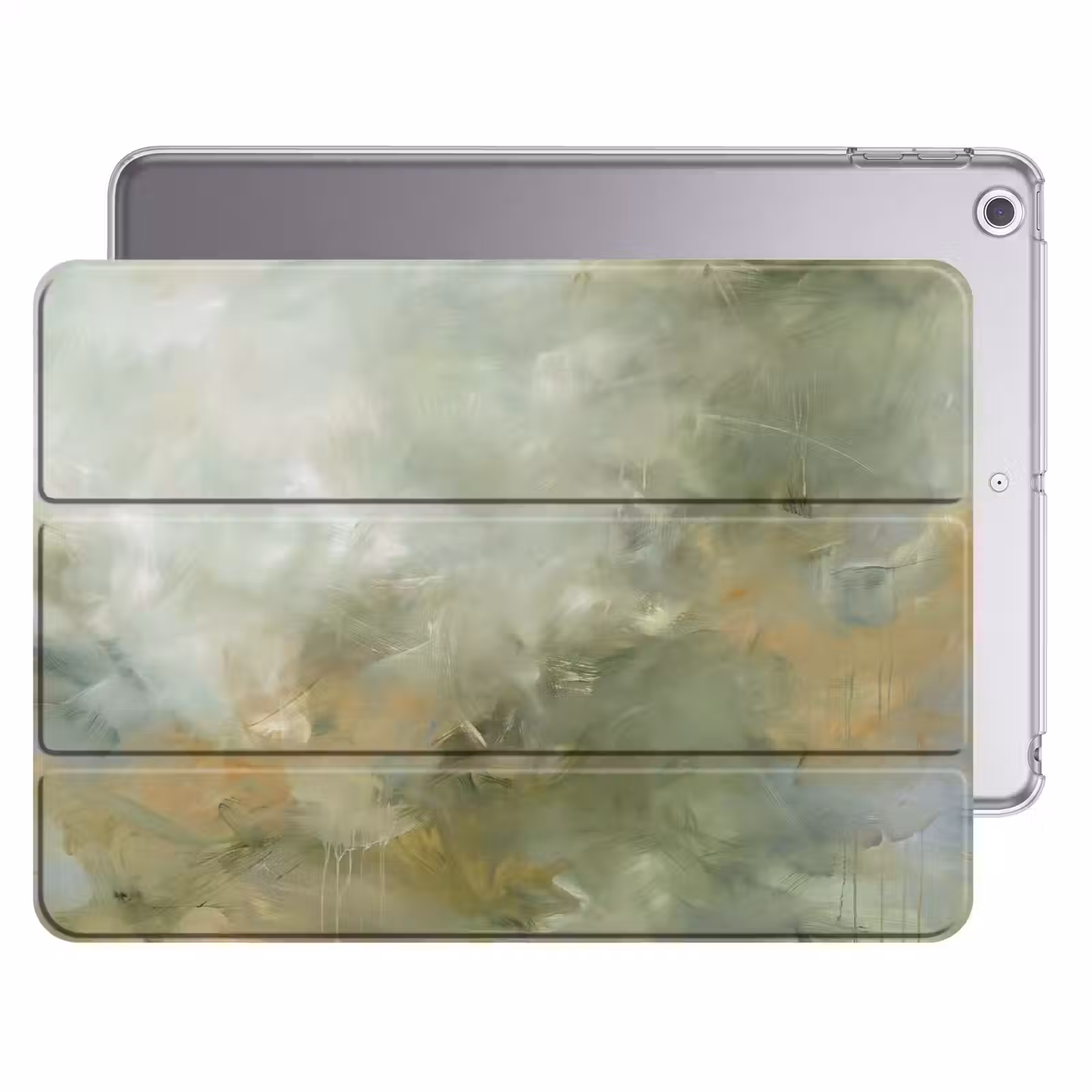 iPad hoes - Abstract - Groen - Beige - Modern - Kunst — 1