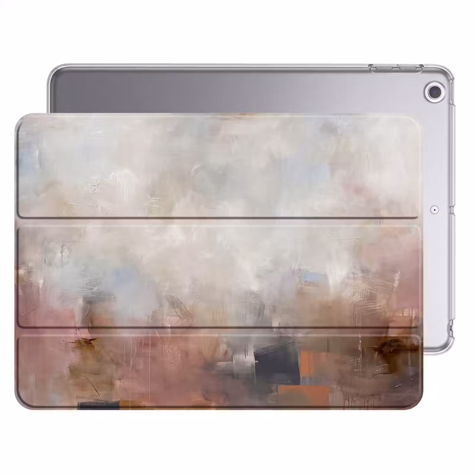 iPad hoes - Abstract - Vloeiend - Kunst - Modern - Beige — 1