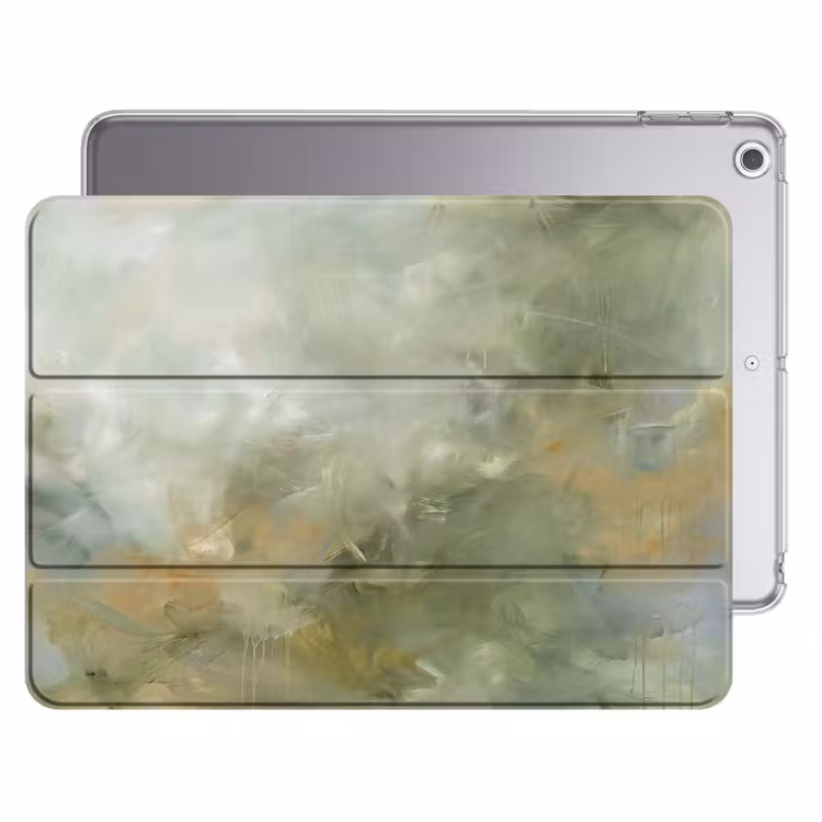 iPad hoes - Abstract - Groen - Beige - Modern - Kunst — 1