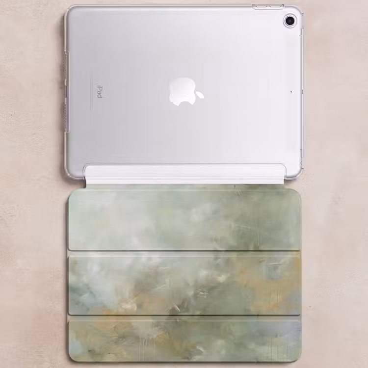 iPad hoes - Abstract - Groen - Beige - Modern - Kunst — 6