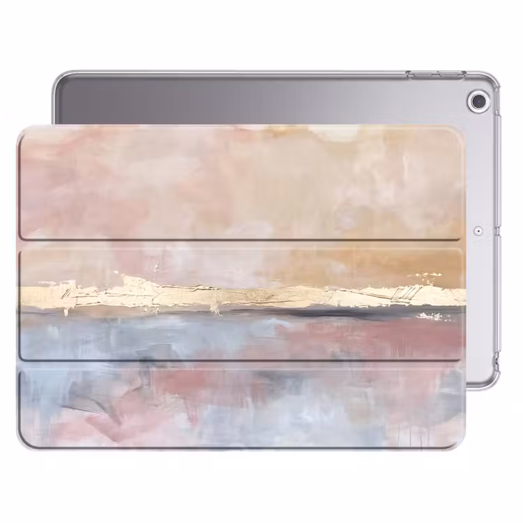 iPad hoes - Abstract - Horizontaal - Kunst - Roze - Goud — 1