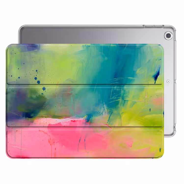 iPad hoes - Abstract - Kleuren - Modern - Groen - Roze — 1