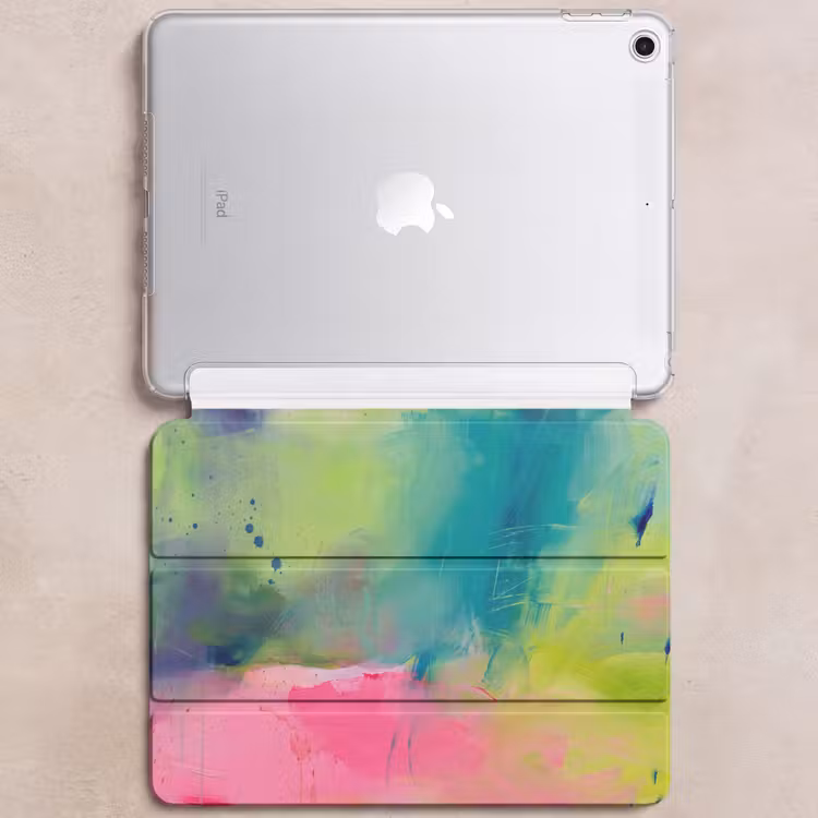 iPad hoes - Abstract - Kleuren - Modern - Groen - Roze — 6