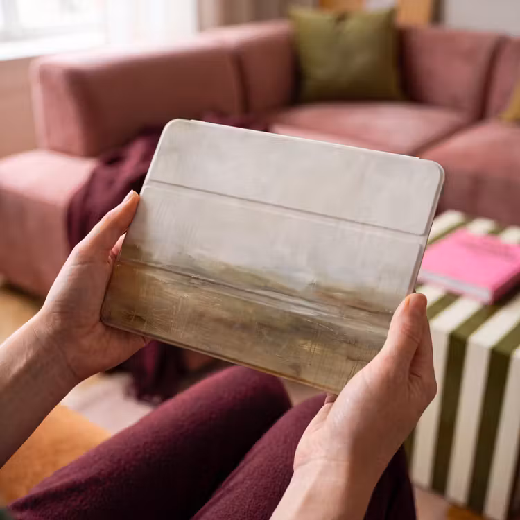 iPad hoes - Abstract - Landschap - Natuur - Beige - Bruin — 3