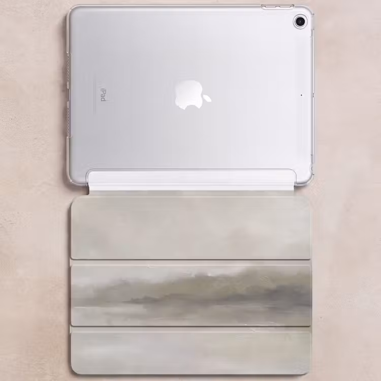 iPad hoes - Abstract - Landschap - Nevel - Modern - Grijs — 6
