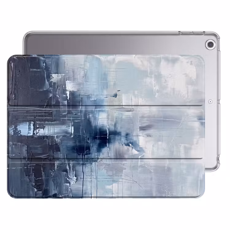 iPad hoes - Abstract - Textuur - Kunst - Modern - Blauw — 1