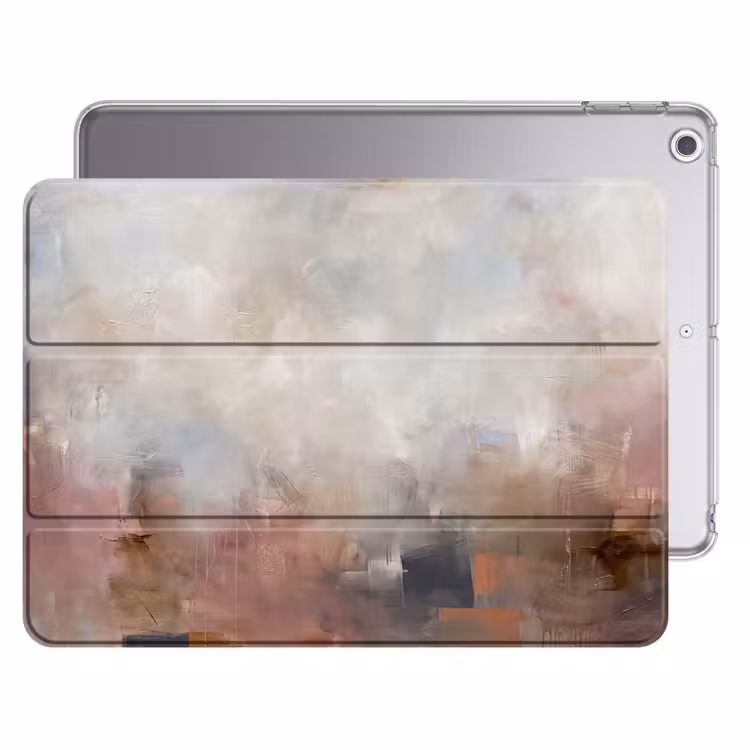iPad hoes - Abstract - Vloeiend - Kunst - Modern - Beige — 1