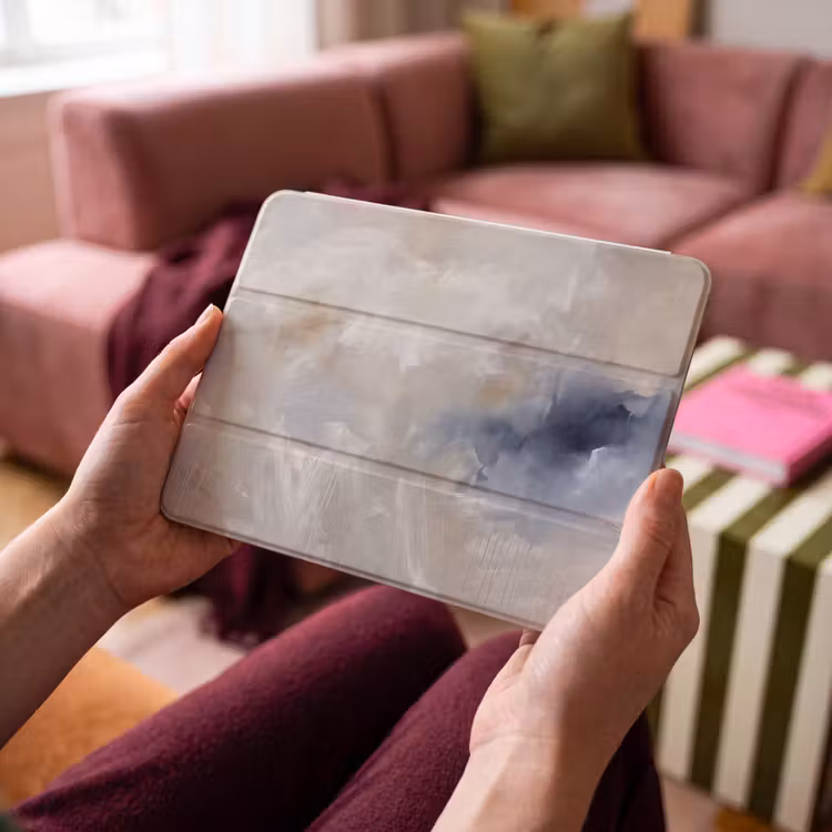 iPad hoes - Abstract - Wolken - Sfeer - Modern - Beige — 3