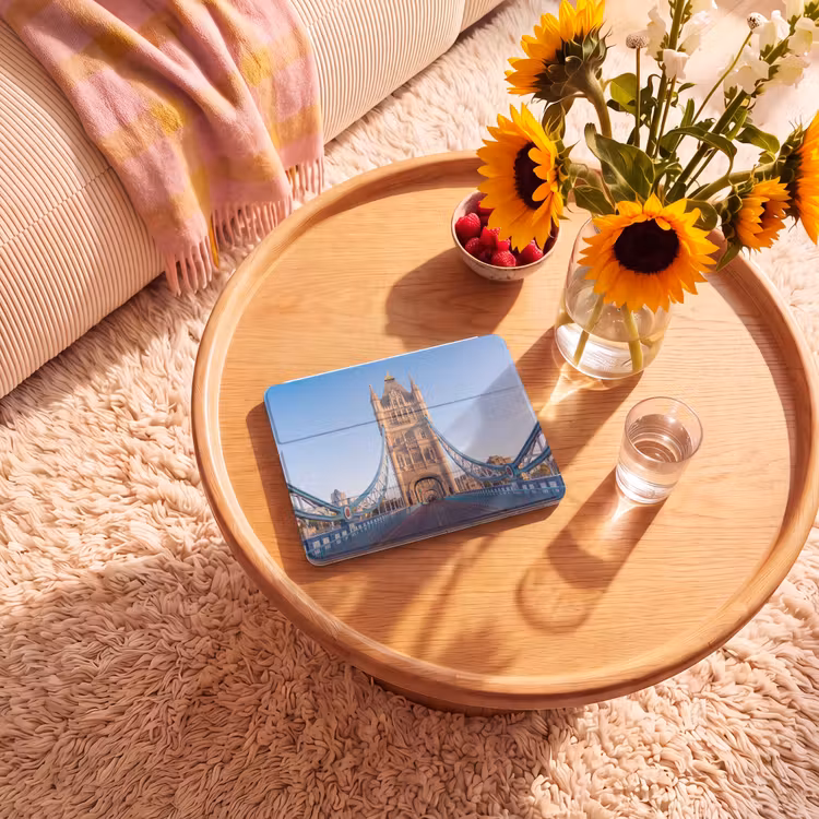 iPad hoes - Brug - Toren - Architectuur - Klassiek - Blauw — 2