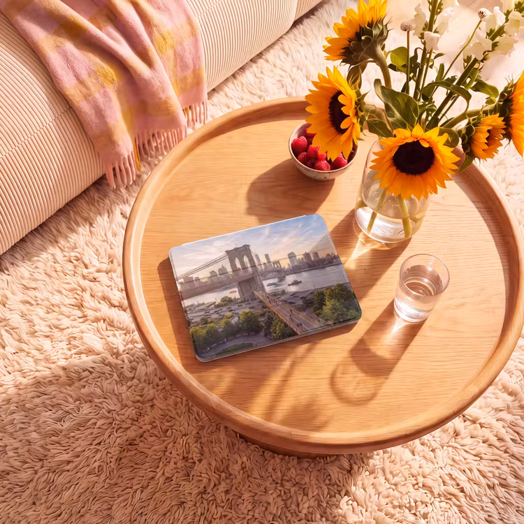 iPad hoes - Brug - Rivier - Stad - Zonsondergang - Architectuur — 2