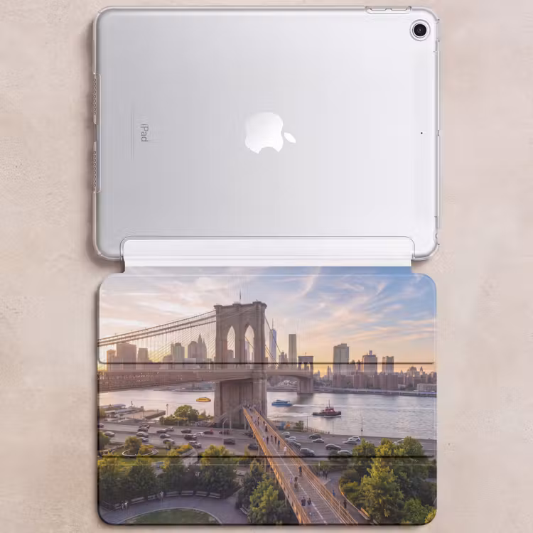 iPad hoes - Brug - Rivier - Stad - Zonsondergang - Architectuur — 6