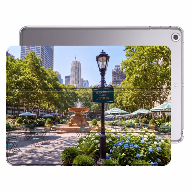 iPad hoes - Park - Fontein - Stad - Natuur — 1