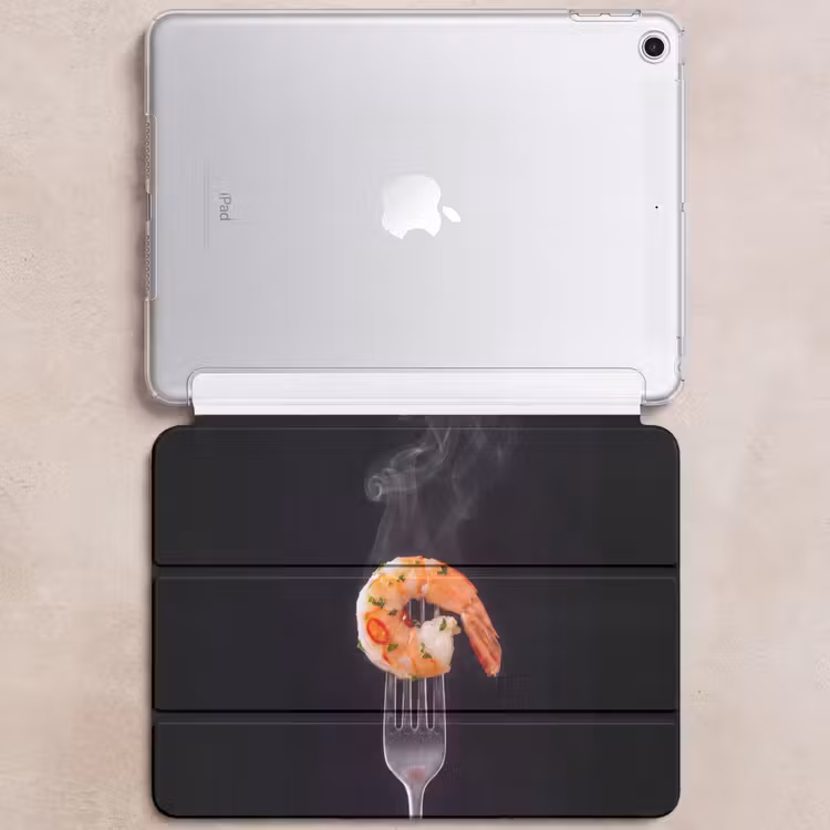 iPad hoes - Eten - Garnaal - Vork — 6