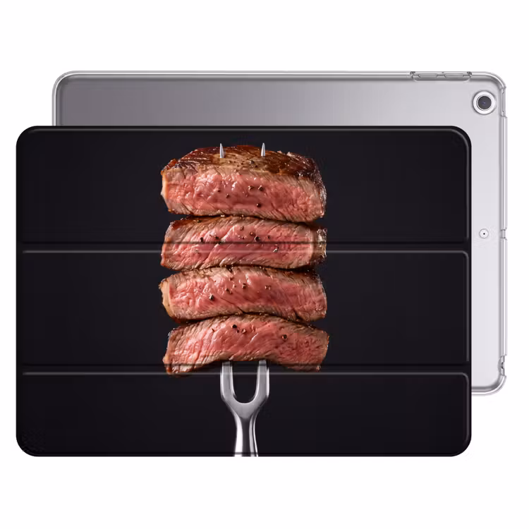 iPad hoes - Eten - Rosé - Vork — 1