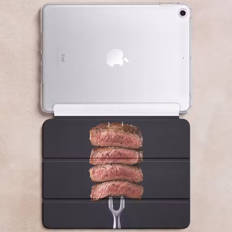iPad hoes - Eten - Rosé - Vork — 6