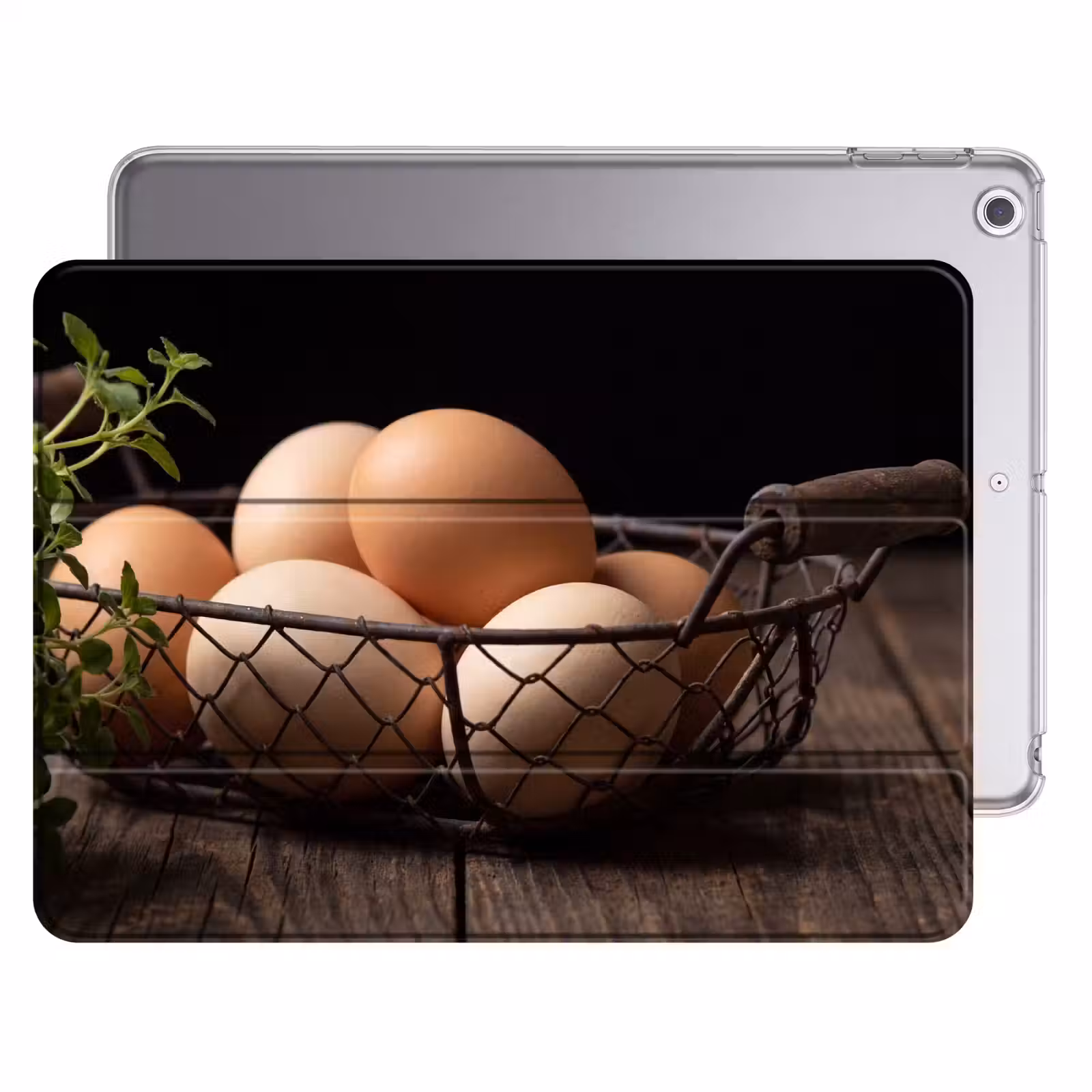 iPad hoes - Eieren - Mand - Eten — 1