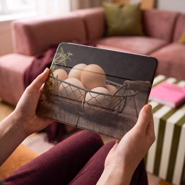 iPad hoes - Eieren - Mand - Eten — 3