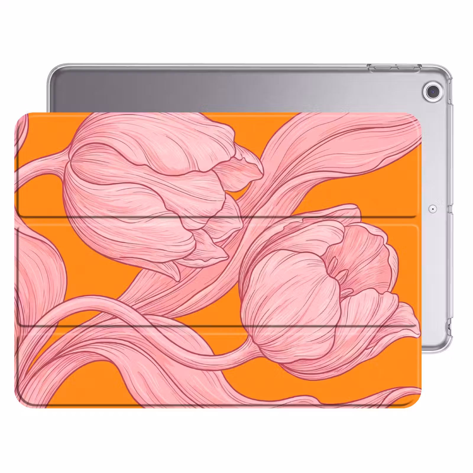 iPad hoes - Roze bloemen - Modern — 1