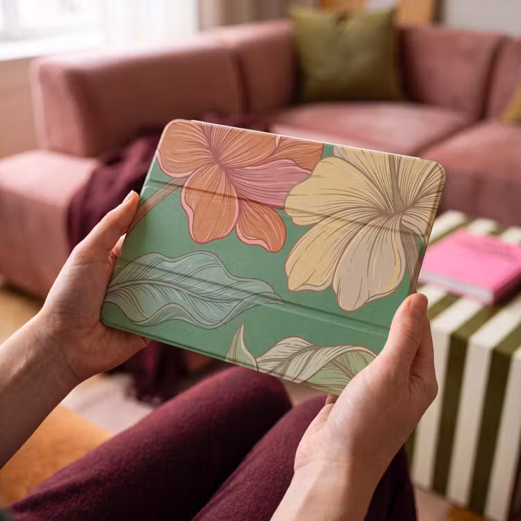 iPad hoes - Bloemen - Groen - Illustratie — 3