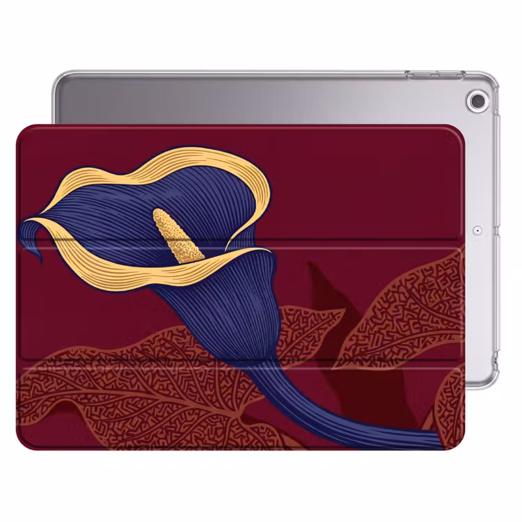 iPad hoes - Bloemen - Modern - Paars — 1