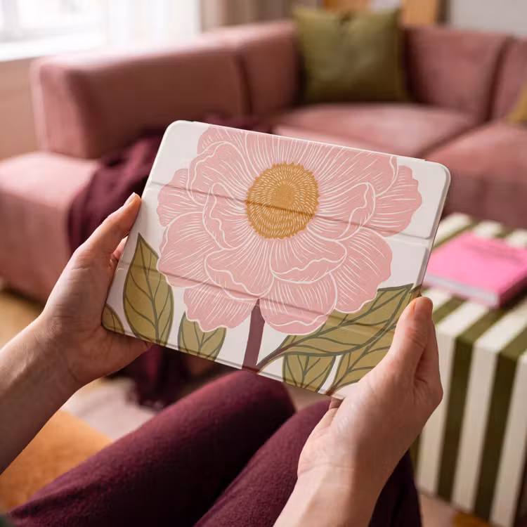 iPad hoes - Bloemen - Roze - Illustratie — 3