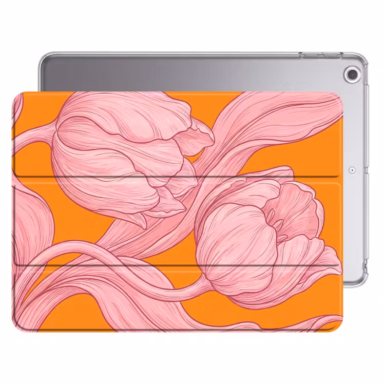 iPad hoes - Roze bloemen - Modern — 1