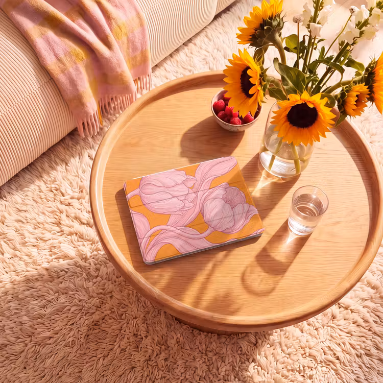 iPad hoes - Roze bloemen - Modern — 2
