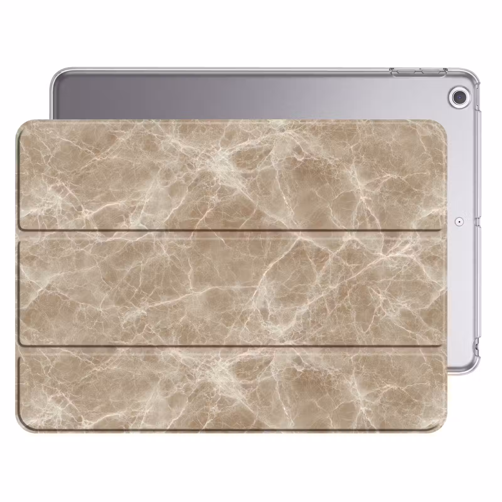 iPad hoes - Bruin - Kristaladers - Marmer — 1