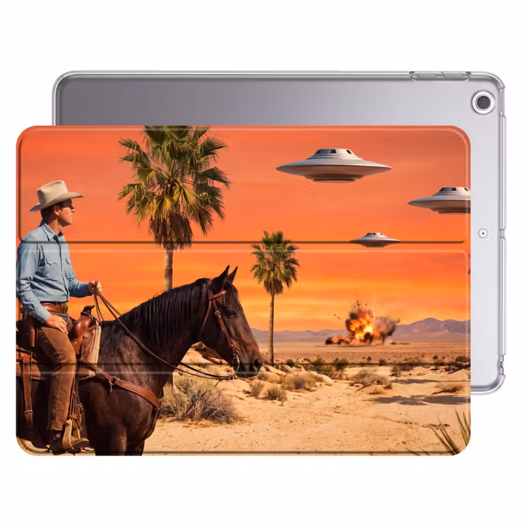 iPad hoes - Cowboy - Paard - Woestijn — 1