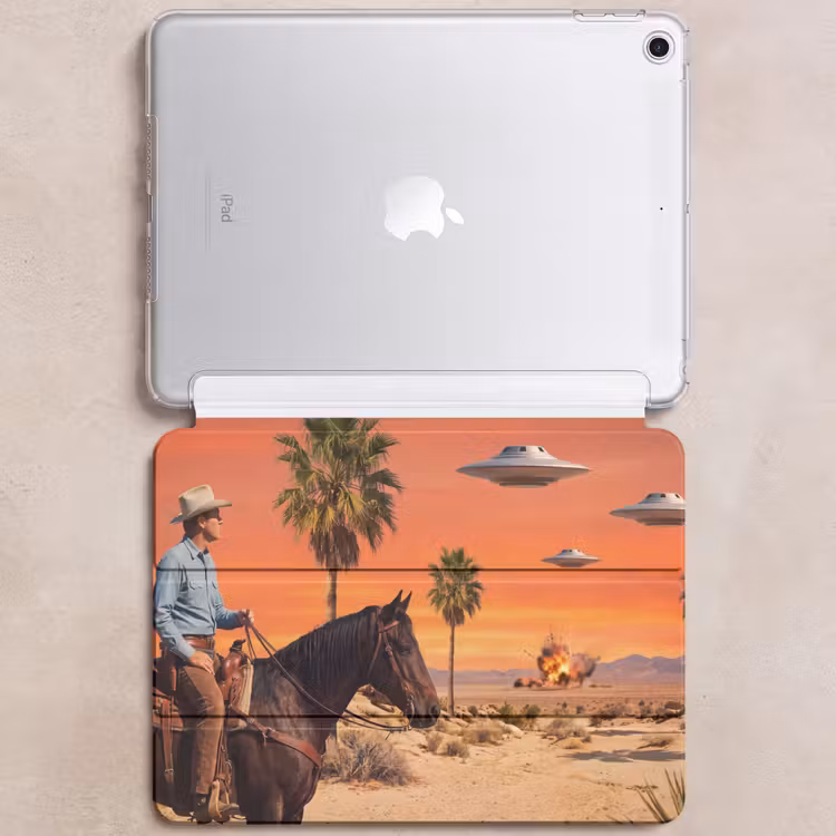 iPad hoes - Cowboy - Paard - Woestijn — 6