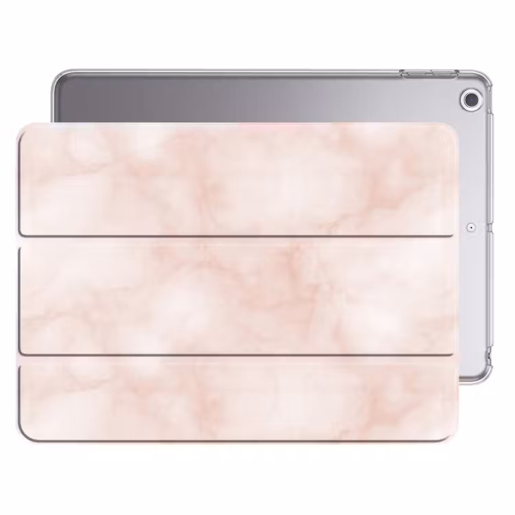 iPad hoes - Roze - Marmer - Crème — 1
