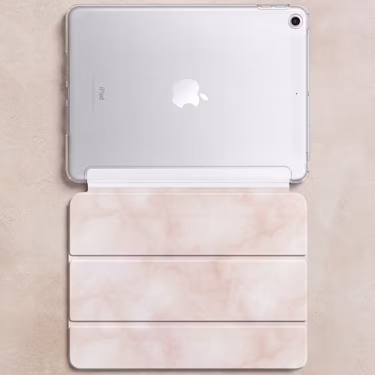 iPad hoes - Roze - Marmer - Crème — 6
