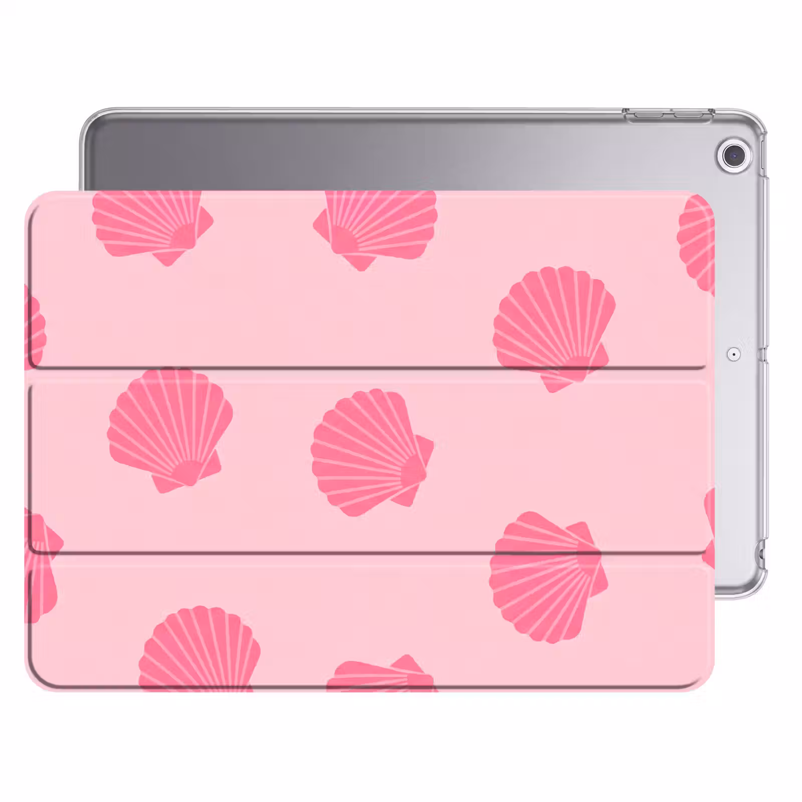 iPad hoes - Schelp - Patroon - Zee - Modern - Roze — 1
