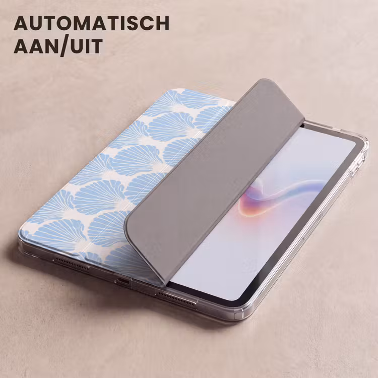 iPad hoes - Blauw - Wit - Schelpen - Grafisch - Structuur — 4