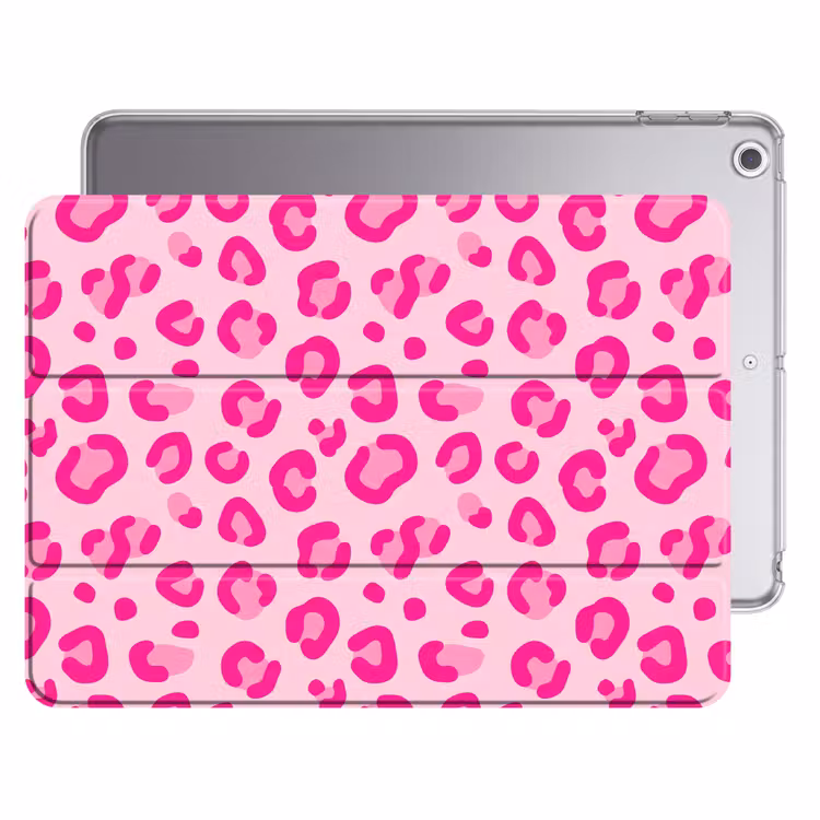 iPad hoes - Dierenprint - Patroon - Abstract - Modern - Roze — 1
