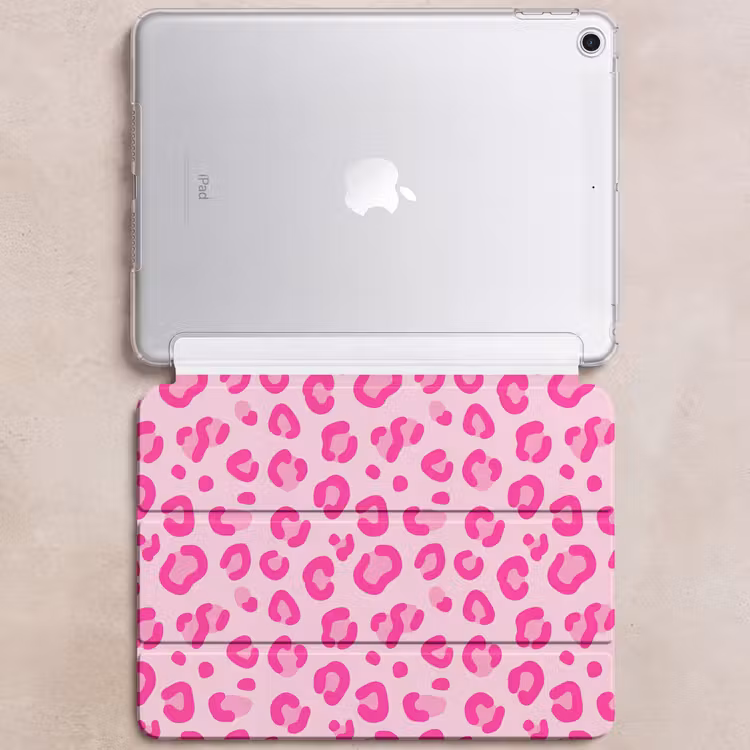 iPad hoes - Dierenprint - Patroon - Abstract - Modern - Roze — 6