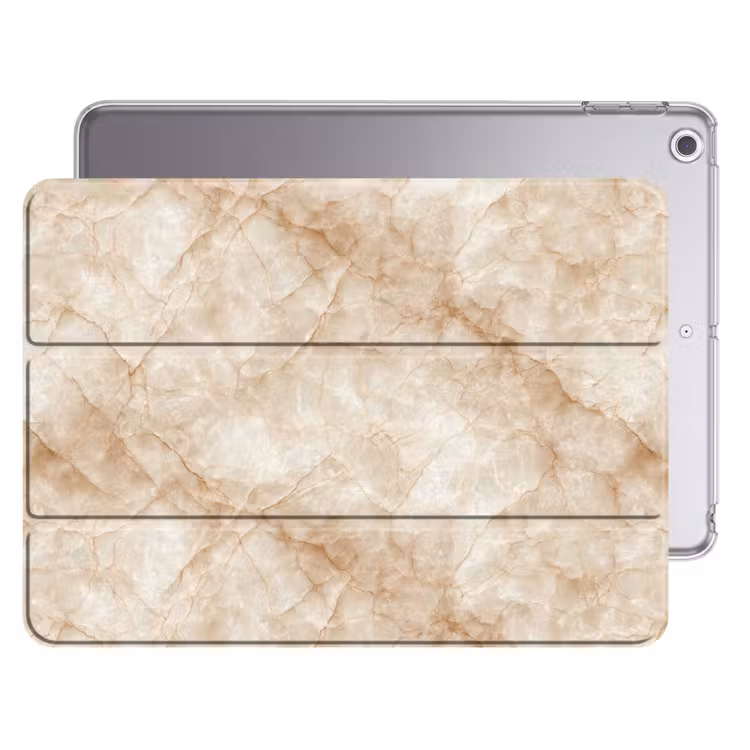 iPad hoes - Kristalstructuur - Bruin - Marmer — 1