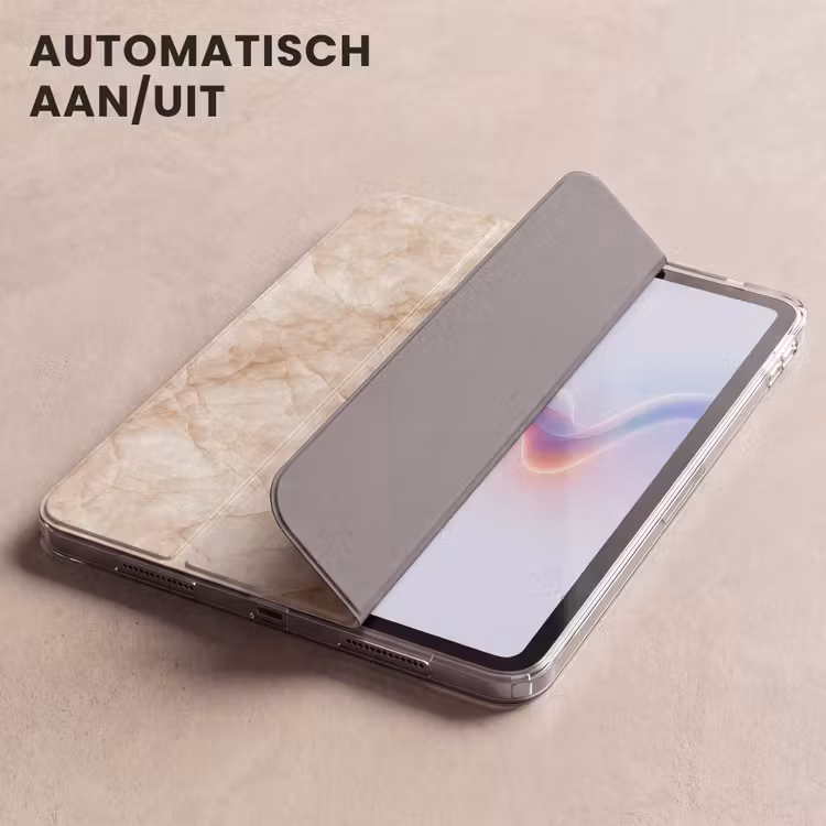 iPad hoes - Kristalstructuur - Bruin - Marmer — 4