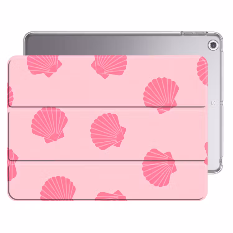 iPad hoes - Schelp - Patroon - Zee - Modern - Roze — 1