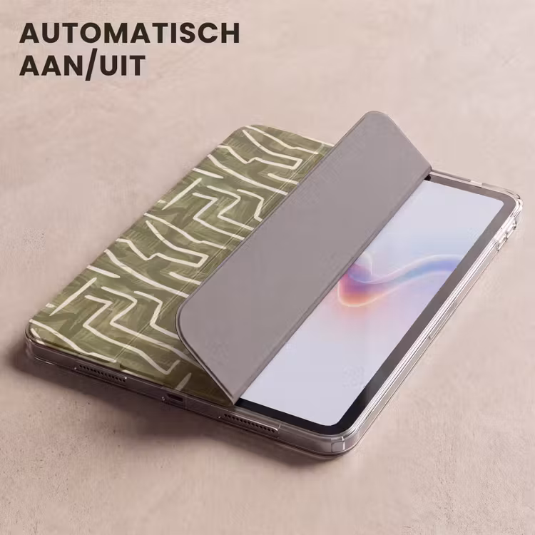 iPad hoes - Groen - Abstract - Penseelstreken - Patroon — 4