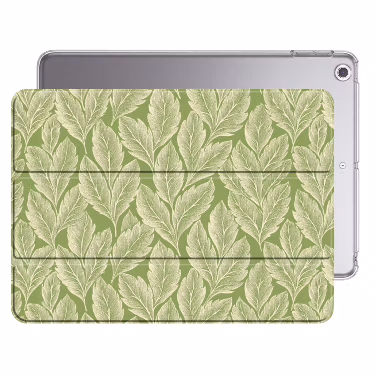 iPad hoes - Groen - Botanisch - Bladeren - Vintage - Patroon — 1