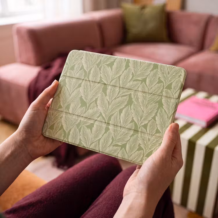 iPad hoes - Groen - Botanisch - Bladeren - Vintage - Patroon — 3