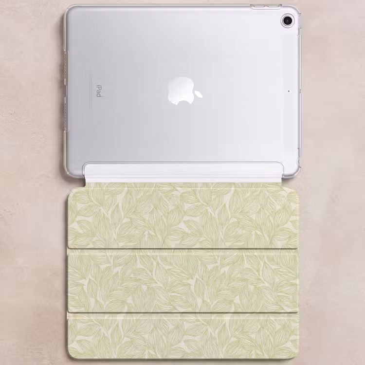 iPad hoes - Saliegroen - Botanisch - Bladeren - Handgetekend - Patroon — 6